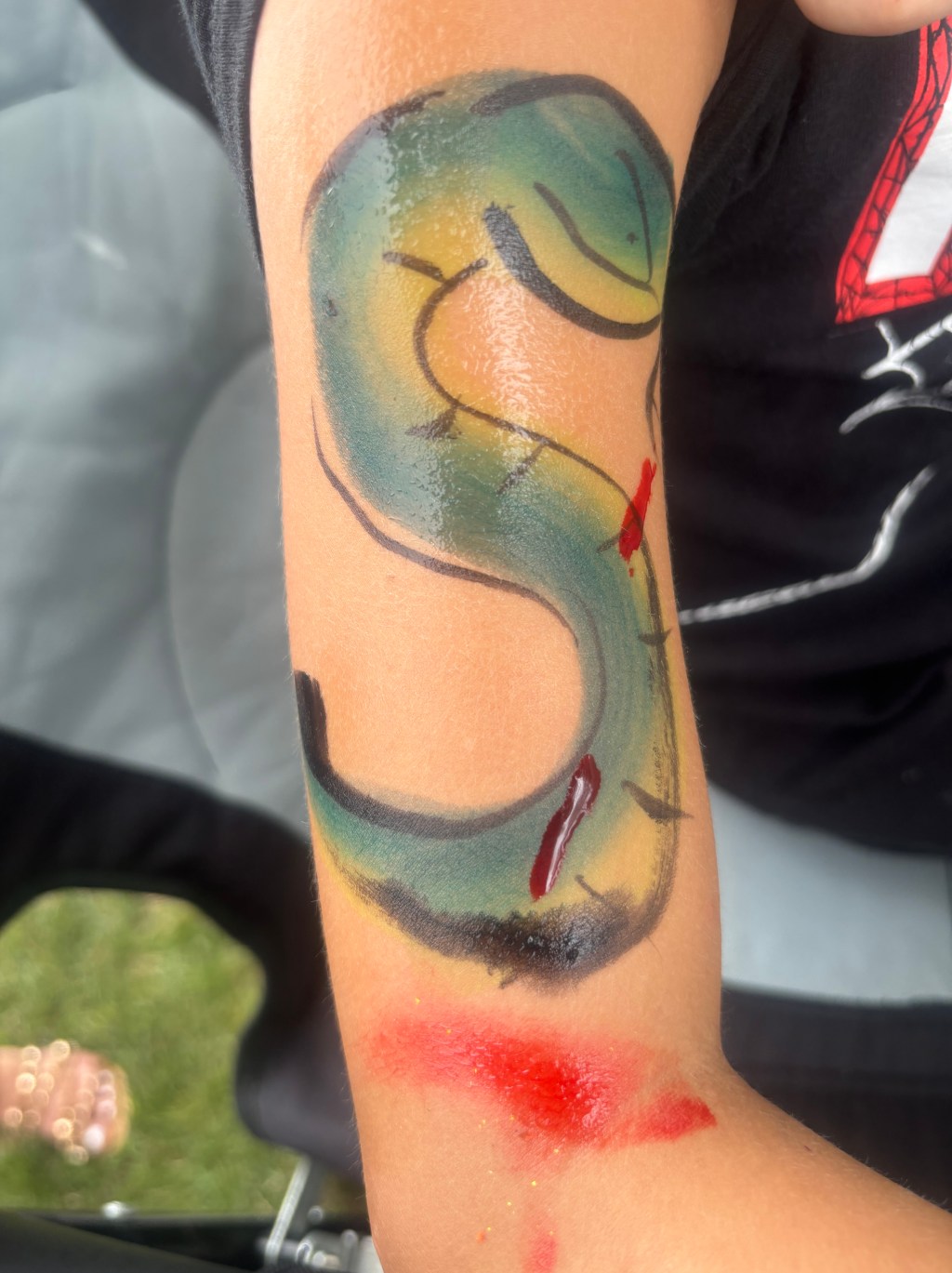 Snake with fake&nbsp;blood