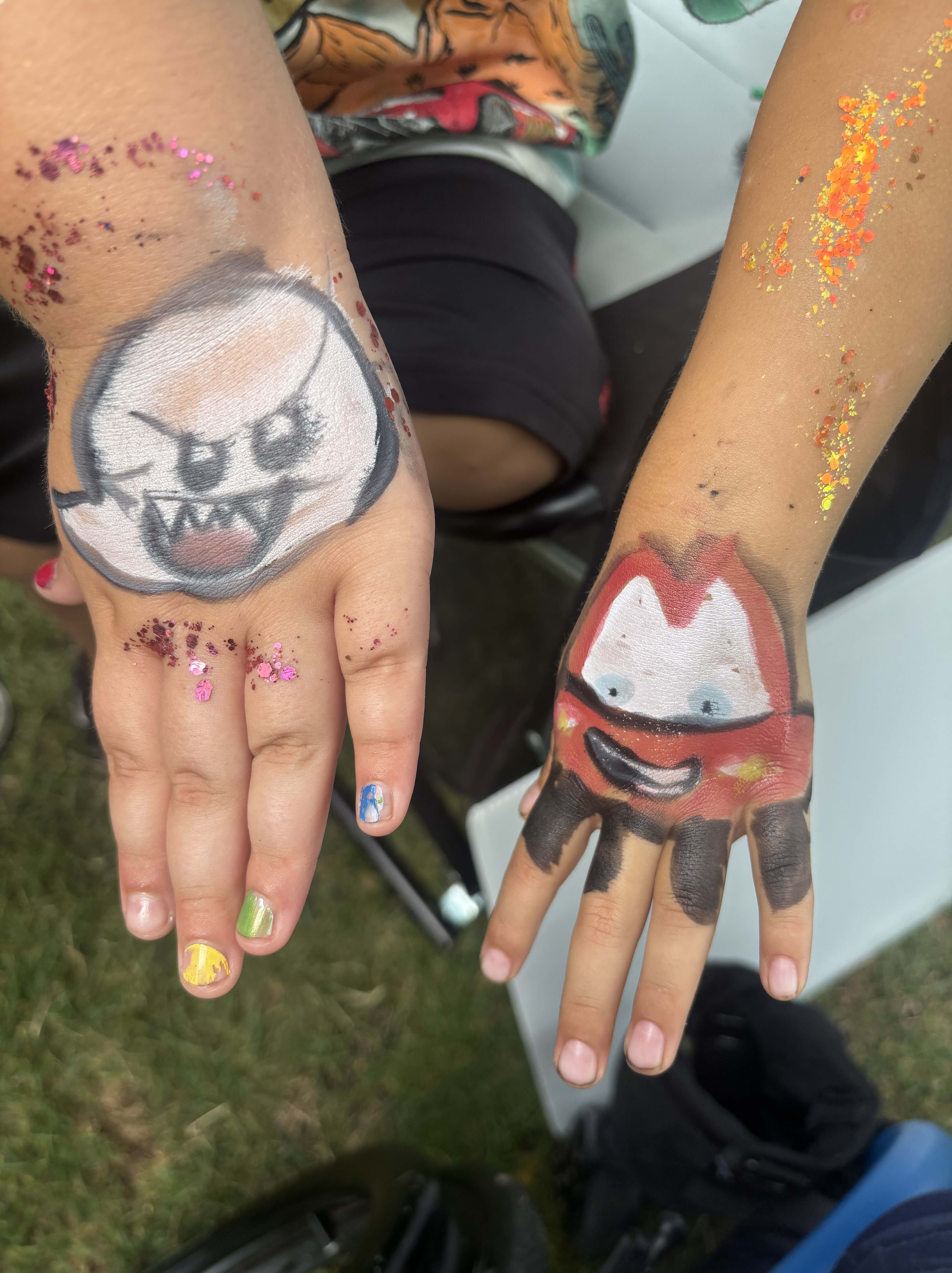 Boo and Lightning McQueen