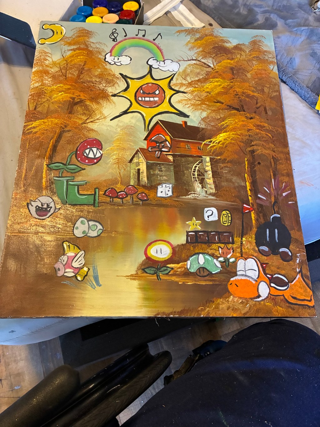 Painting I converted into Mario&nbsp;land