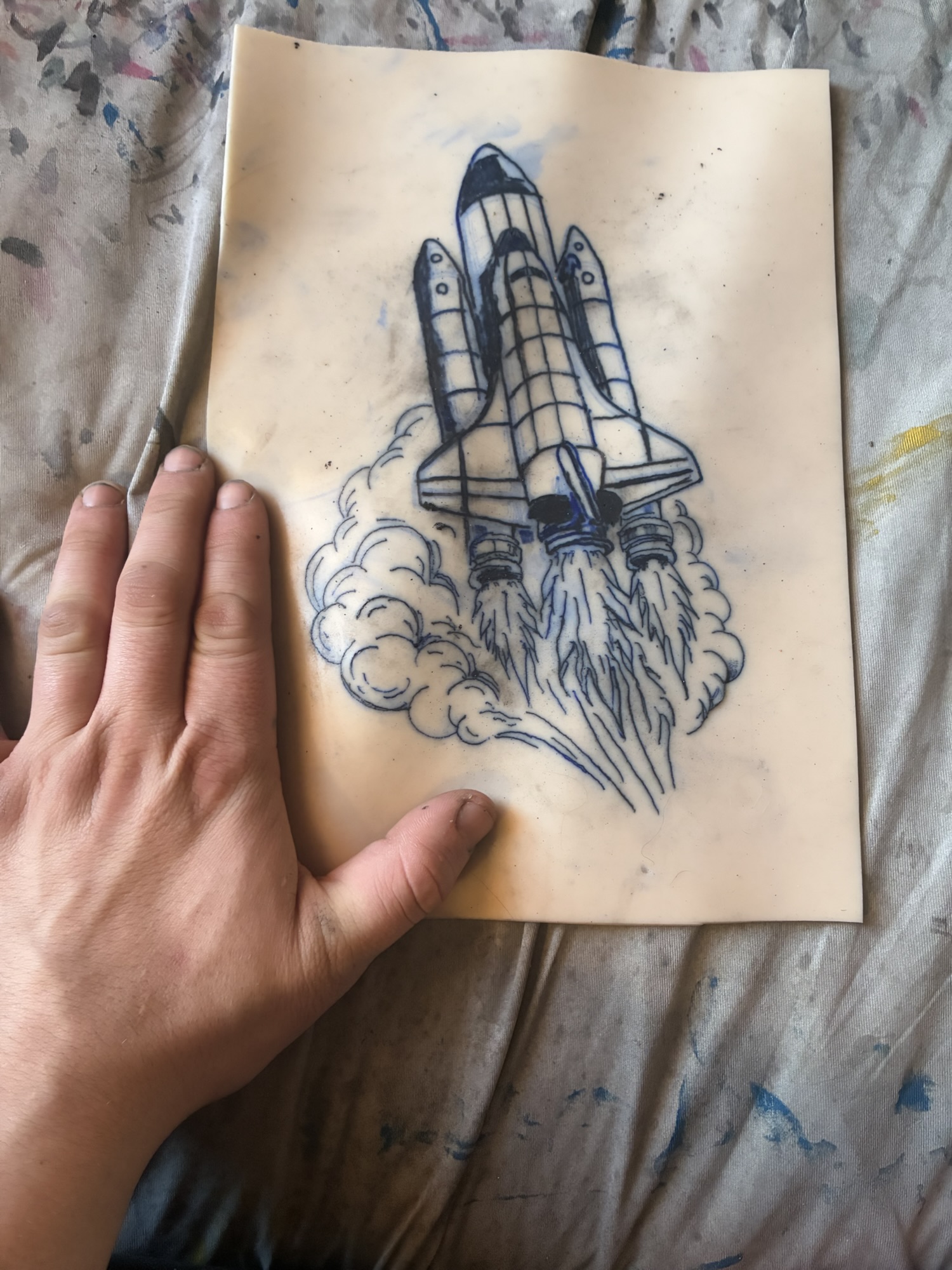 Some fake skin tattoos