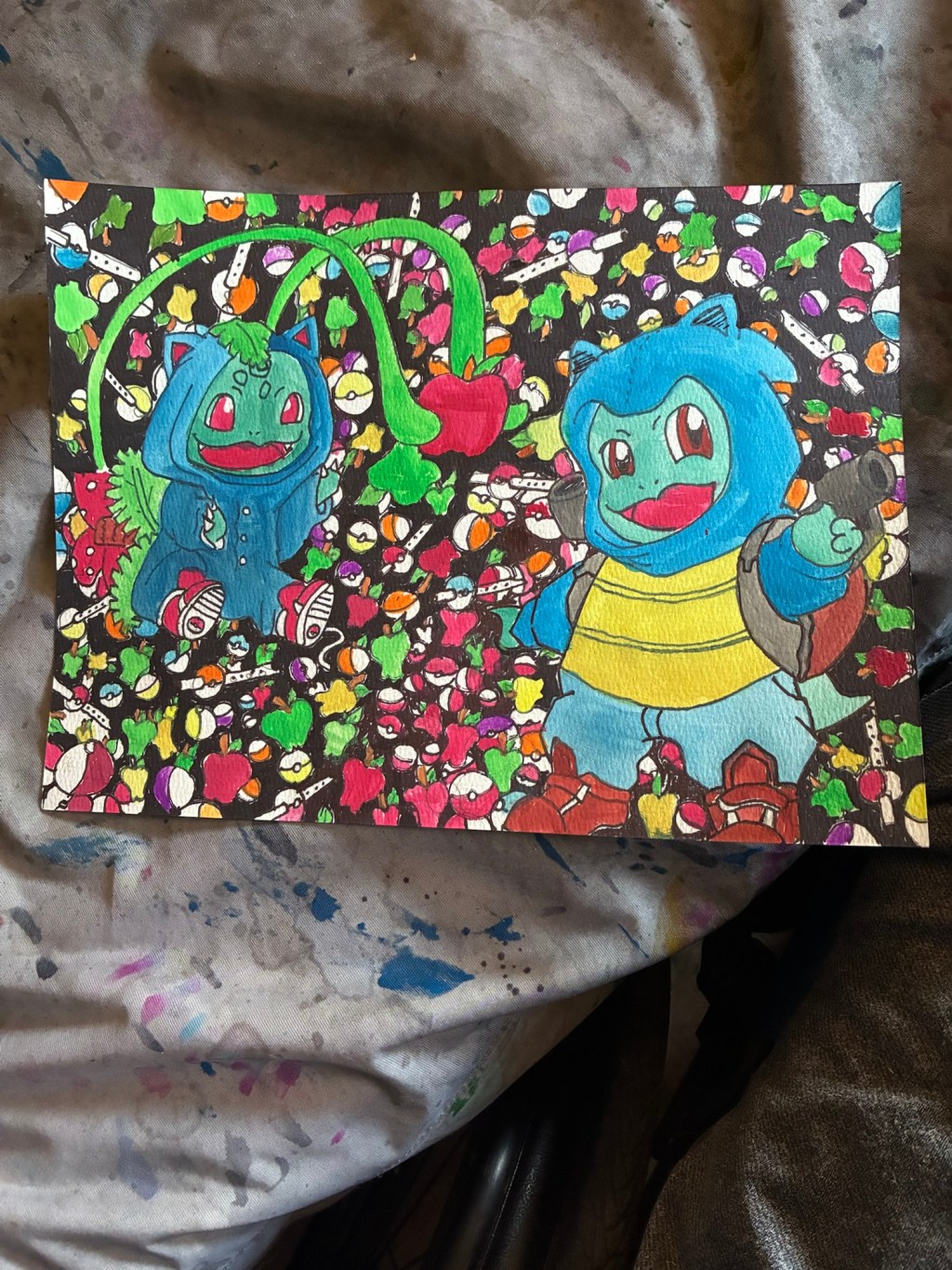 Bulbasaur and Squirtle